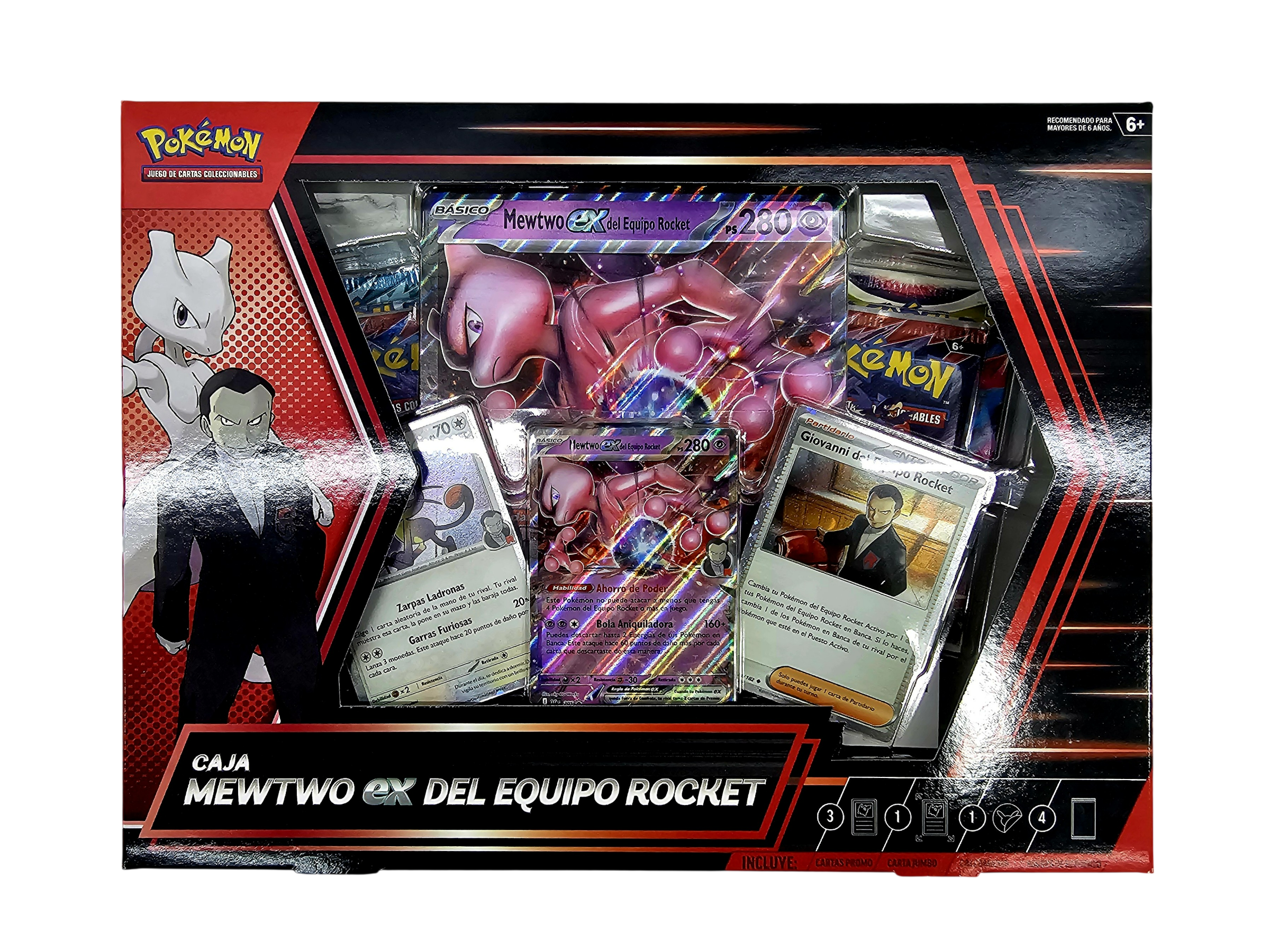 Mewtwo del equipo Rocket EX box